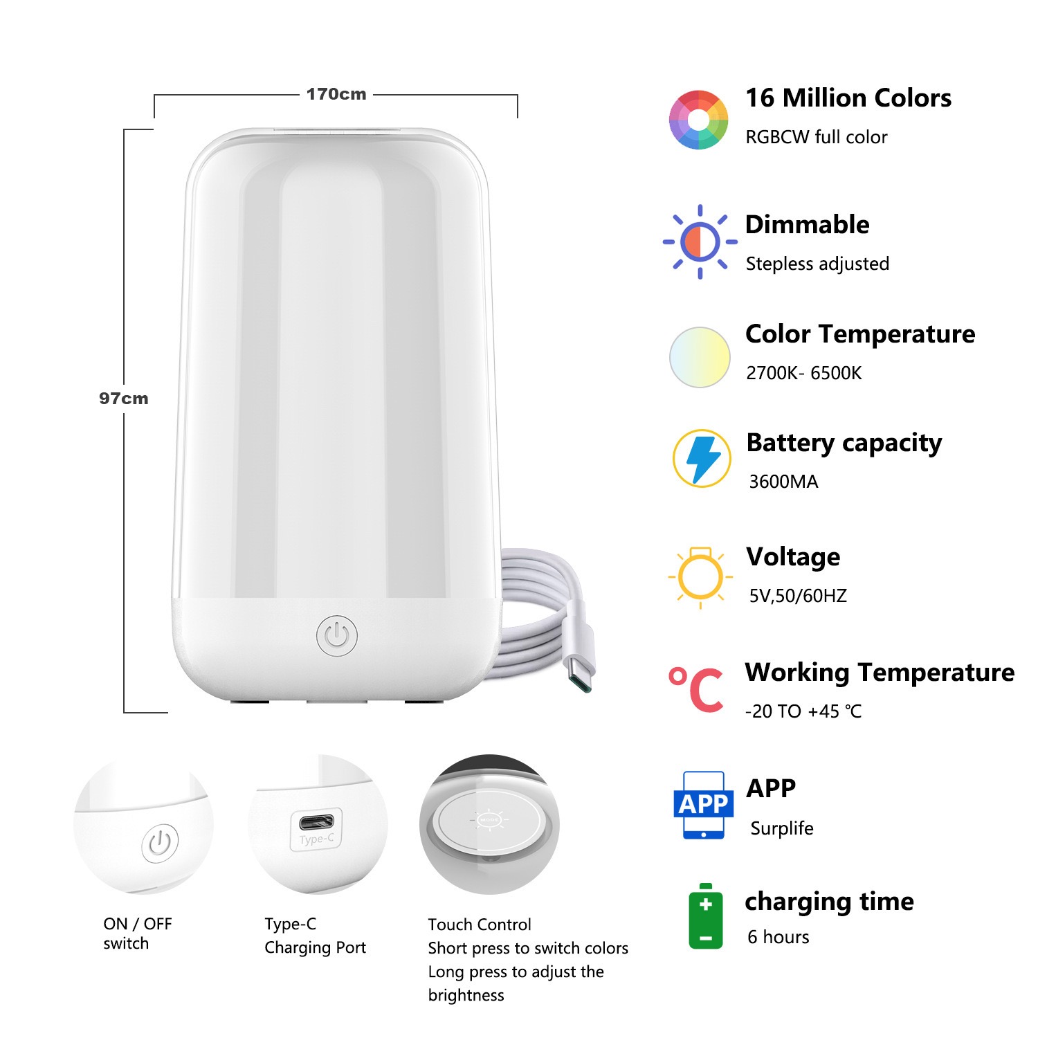Smart Touch Table Lamp Works w - Rgb Desk Lamp Smart review and price
