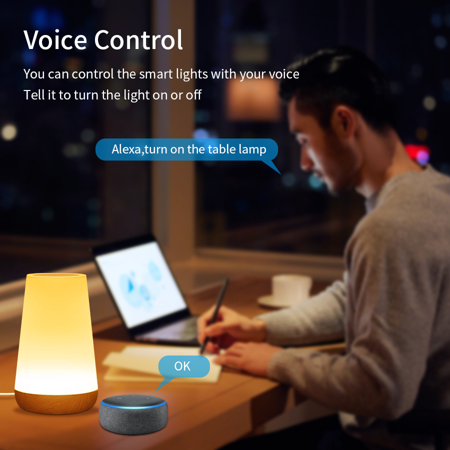 Tuya WiFi Smart Table Lamp Dim - Rgb Desk Lamp Smart review and price