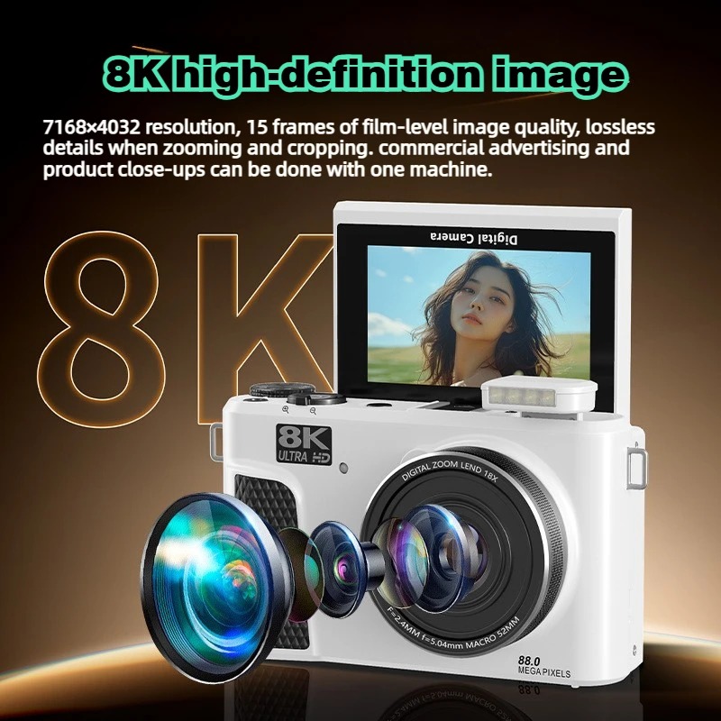 WD300 8K Digital Camera 88MP v - Electronic Gadgets For Home review and price