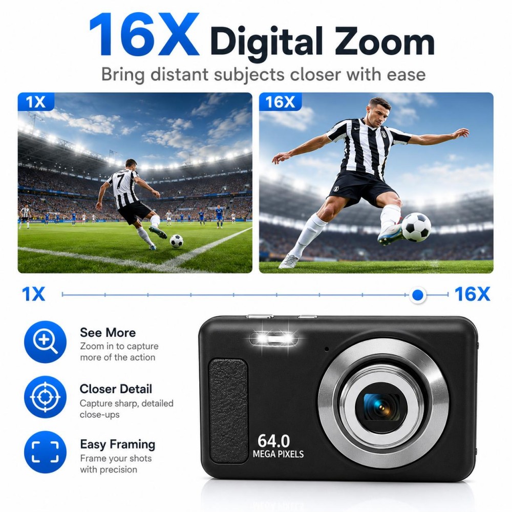 4K Ultra HD Portable Digital C - Electronic Gadgets For Home review and price