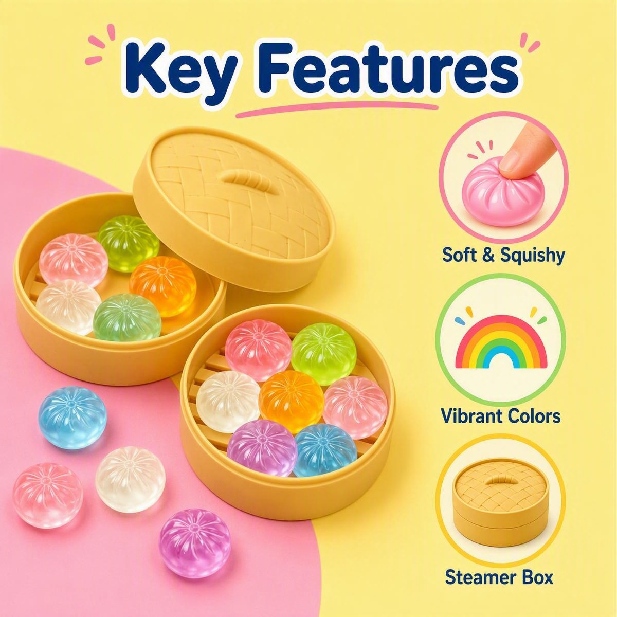 5Pcs Mini Dumplings with Steam - Electronics Latest Gadgets review and price