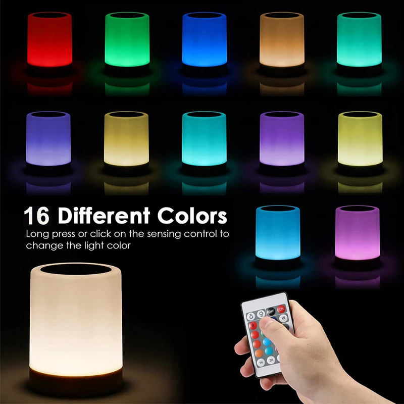 16 Colors Night Light Smart To - Rgb Desk Lamp Smart review and price